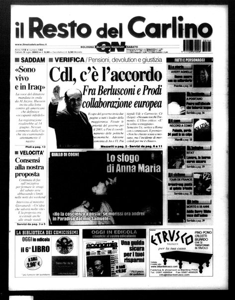 Il Resto del Carlino : giornale dell'Emilia